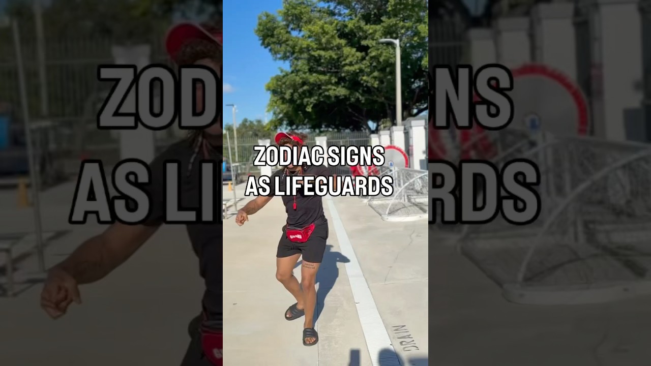 ZODIAC SIGNS AS LIFEGUARDS  #zodiacsigns #astrology #comedy