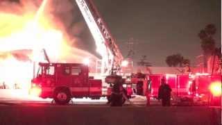 preview picture of video 'CFD / Compton Second Alarm Fire'