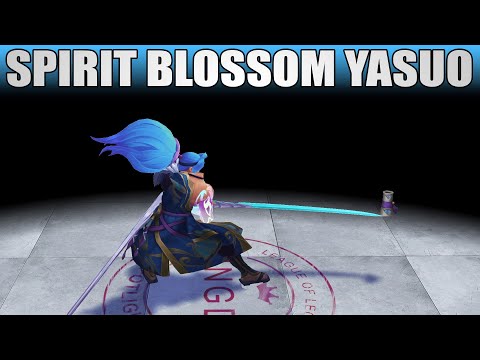 Spirit Blossom Yasuo Sapphire Chroma - League Of Legends