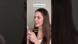 How siblings text…???