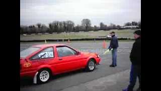 preview picture of video 'My Sister driving my AE86'