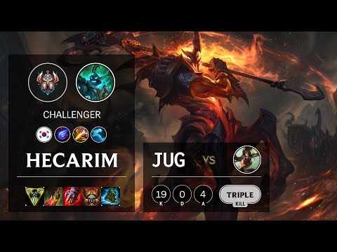 Hecarim Jungle vs Nidalee - KR Challenger Patch 10.14
