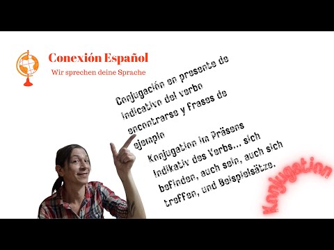 El verbo encontrarse en presente de indicativo y frases de ejemplo.