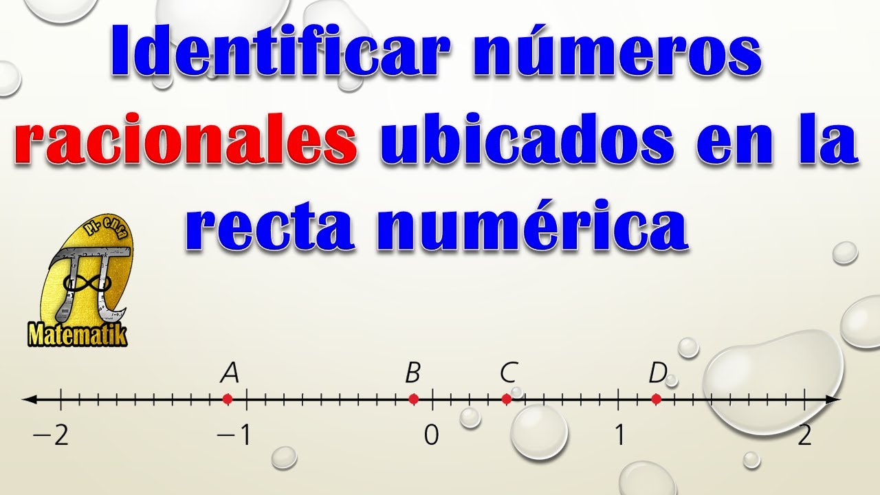 Identificar números racionales representados en la recta numérica