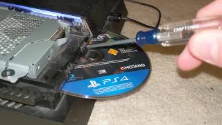 How to manually eject a PS4 disc. (If you cannot automatically eject)