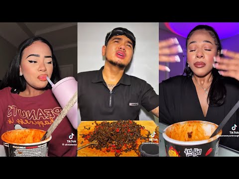 TIKTOK GHOST PEPPER NOODLE CHALLENGE COMPILATION 