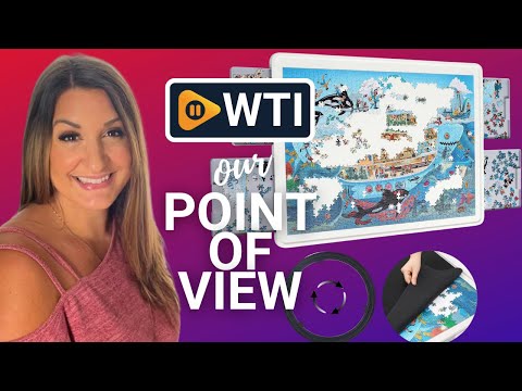 Playboda 1500 Pieces Rotating Plastic Puzzle Board with Drawers and Cover - WTI product video review
