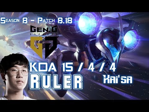 GEN Ruler KAI'SA vs LUCIAN ADC - Patch 8.18 KR Ranked