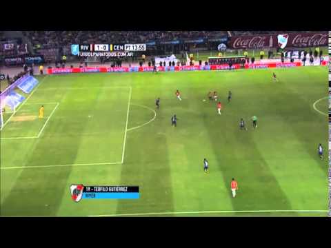 Gol de Teo Gutiérrez - River 2 - 0 Rosario Central - Fecha 14