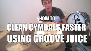 Video thumbnail for How To Clean Cymbals Faster When Using Groove Juice Or Sabian Cymbal Polish by Kenny Sharretts