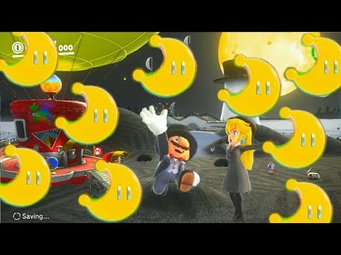 Super Mario Odyssey 100% CAP KINGDOM: ALL POWER MOONS & 50 COINS Part 20