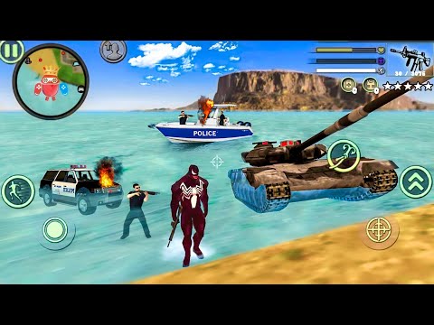 Venom Spider Rope Hero Vice Town - Fun at NY City - Android Gameplay