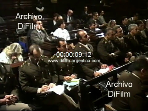 Juicio a los militares rebeldes carapintadas en Buenos Aires 1991