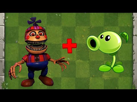 Nightmare Balloon Boy + Peashooter Fusion - Plants vs Zombies Animation