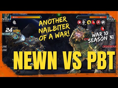 As Close As It Gets! NEWN Vs PBT! Alliance War 10, Season 31!