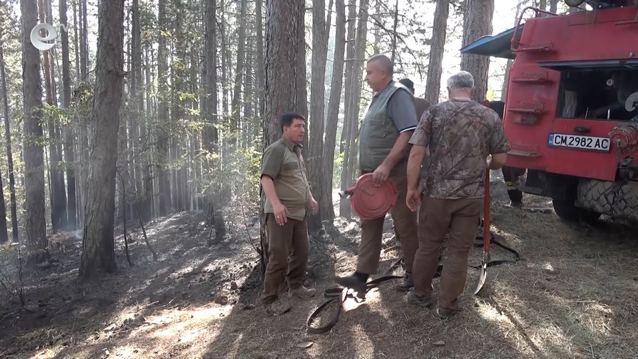 Продължават да тлеят огнища край чепеларското село Хвойна