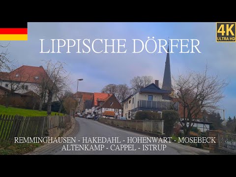 4K Driving Thru Lippische Dörfer Remminghausen Hackedahl Hohenwart Mosebeck Altenkamp Cappel Istrup
