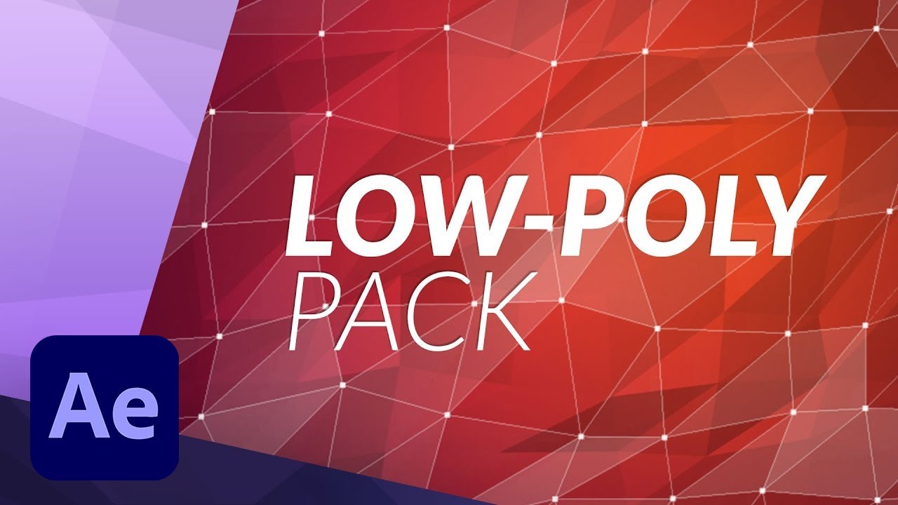 How To Create a Modern Low-Poly Background Video Element Design in After Effects