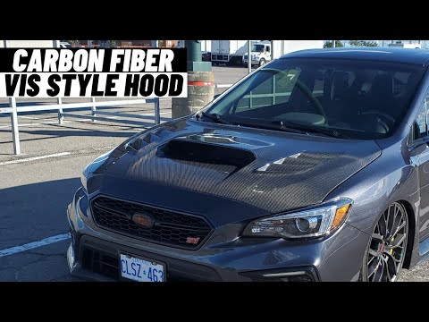 Carbon Fiber STi VIS Style Hood!