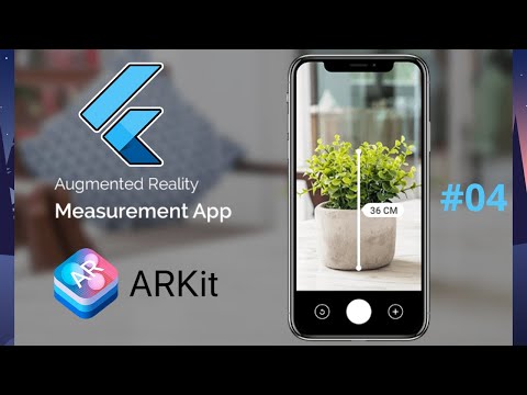 Augmented Reality in Flutter 2 5 AR Measure Distance App Tutorial 04 iOS ArKit Developer Course