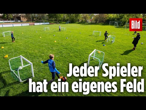 Kinder dürfen wieder kicken! In Dresden trainieren die ganz Kleinen endlich – kontaktlos