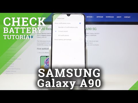 How to Activate Battery Percentage in SAMSUNG Galaxy A90 5G – Battery Settings