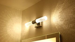 Installing The METWET Chrome LED Bathroom Light Fixture
