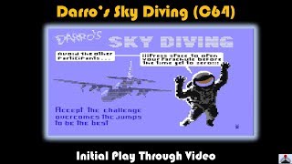 Darro's Sky Diving (C64) - Fast Paced Casual Game