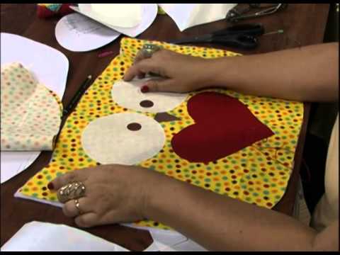 Mulher.com 30/11/2012 Marlei Fosco - Jogo americano de coruja