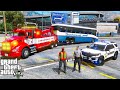 Heavy Wrecker Towing A Stolen Bus With Hostages In GTA 5