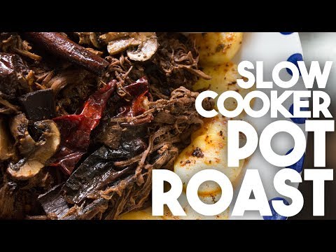 Slow Cooker Pot Roast | Pulled Meat with Mushrooms &...