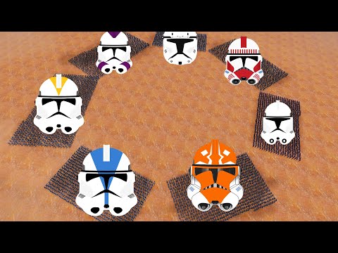 10,000 of EVERY Clone Trooper Legion ARENA BATTLE! - UEBS: Star Wars Mod