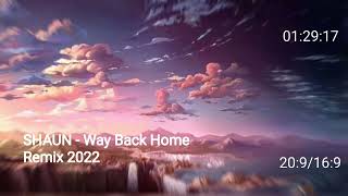 Cover art for way back home remix