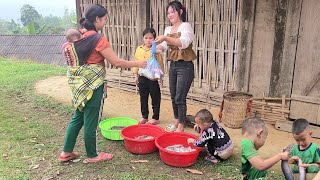 catch pond fish to sell with two children, build a life.