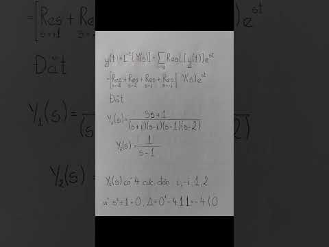 (Métodos Matemáticos da Física) Nâng Cao: Phương pháp Laplace cho Phương trình vi phân - BT 11 C2