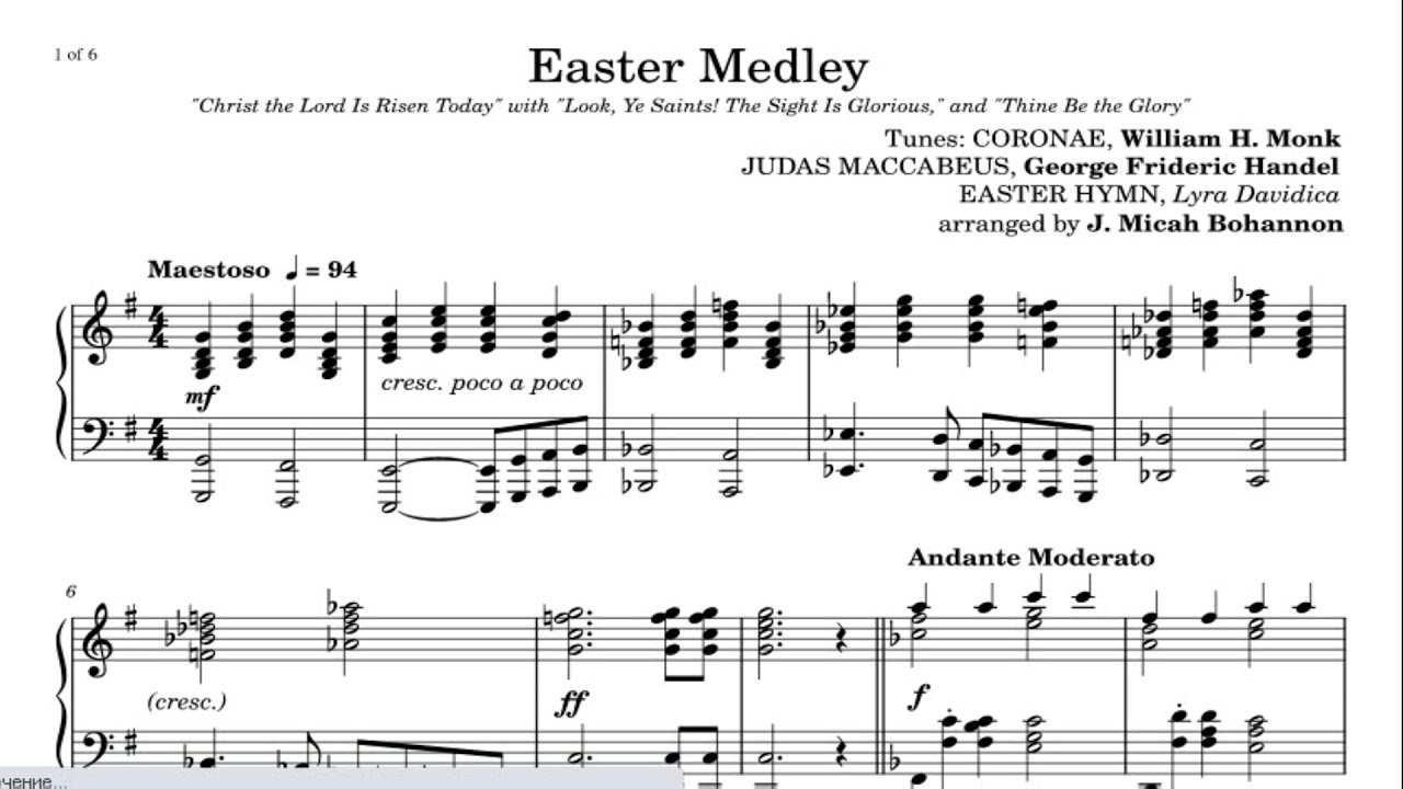 Easter Medley  Piano Sheet Music