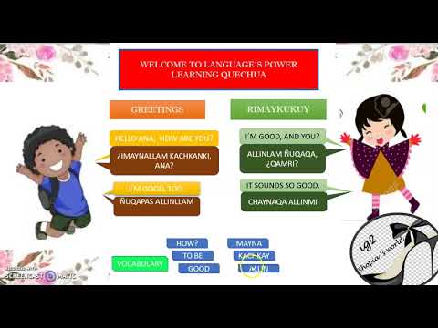 QUECHUA FOR BEGINNER LEARNERS   Lesson 1