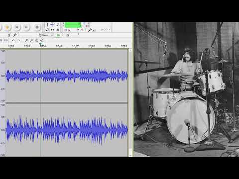 John Bonham - studio session 1968-1969 - drum solo (fragment #1).