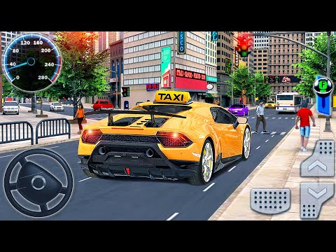Offroad Taxi Driving Simulator #2 - Cab Car Service Yellow Taxi in City Driver - Android GamePlay