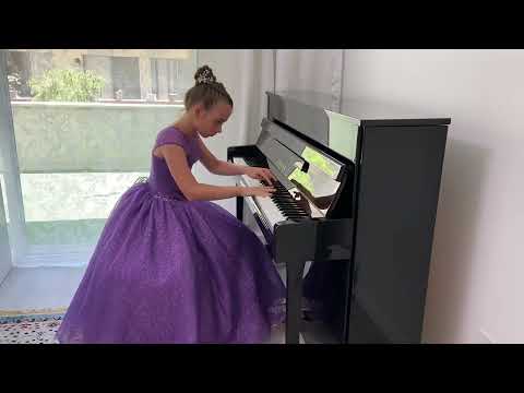 Veronika Poliakova 10 years .  The Cat and the Mouse by: Aaron Copland.