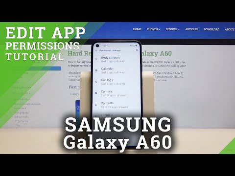 How to Enter App Permissions in SAMSUNG Galaxy A60 – Find Given Permissions