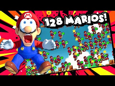 Super Mario Bros. But YOU are 128 Marios!