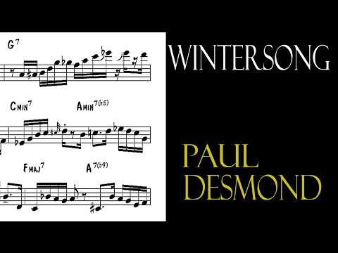 Paul Desmond Wintersong Take 1 -  Solo Transcription (with Gerry Mulligan)