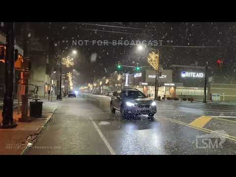 12-16-2022 Butler, PA - Snowy sights after dark