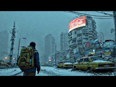 The Long Winter After the Fall — Ambient Music & Post-Apocalyptic Snow Journey | 4K