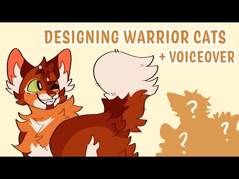 Designing Warrior Cats! (speedpaint + voiceover) firepaw, bluestar + more!