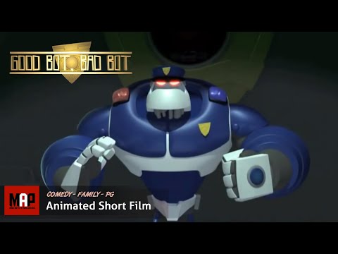 Funny Robots CGI 3D Animated Short Film ** GOOD BOT, BAD BOT ** by Ringling College