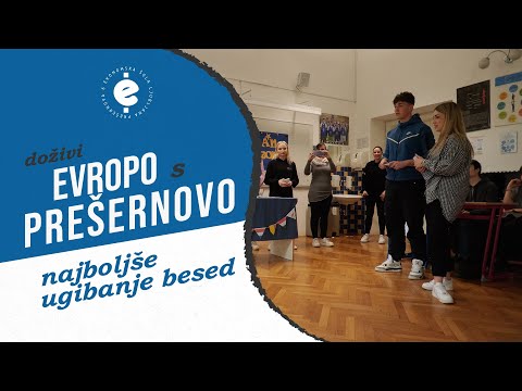Doživi Evropo s Prešernovo | Ko uganeš več besed, kot vsi ostali skupaj!