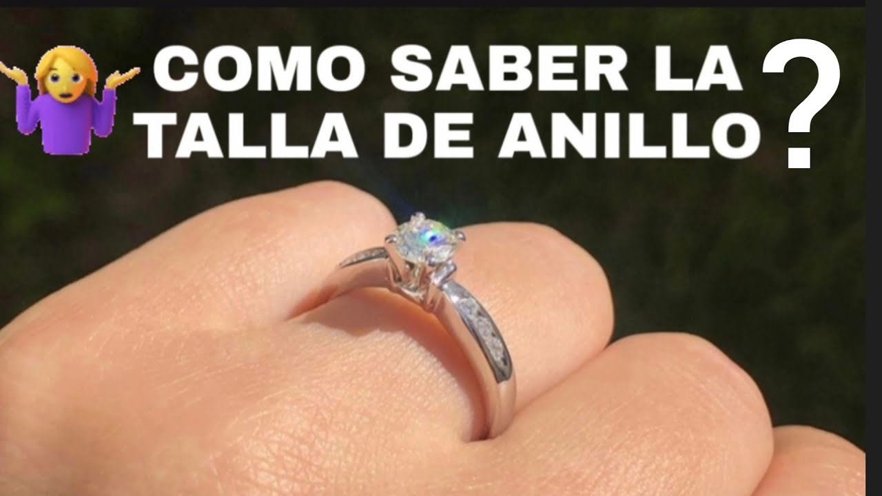Como saber talla de Anillo. Tabla de tallas de anillos al final del video Guia tallas de anillos.