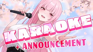 *TIMESTAMPS* (Start: ) - 【KARAOKE & ANNOUNCEMENT】getting the news out...in song! #shorts